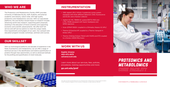 2021 Brochure for Proteomics and Metabolomics Services 