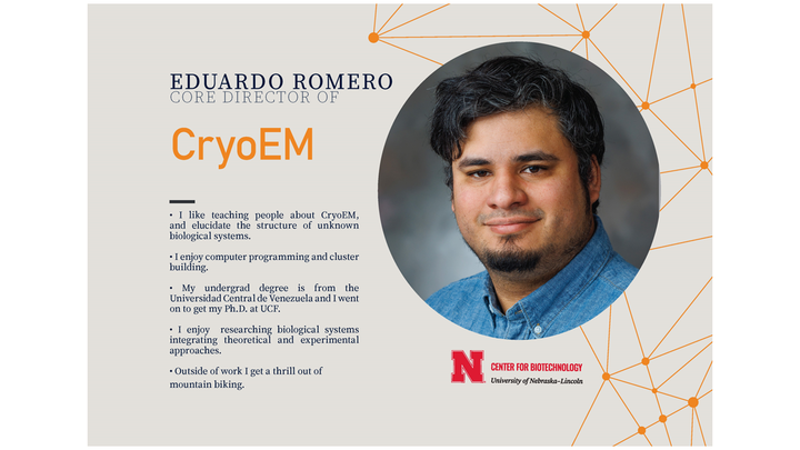 Feature of the Director of Nebraska Center for Biotechnology CryoEm  Core