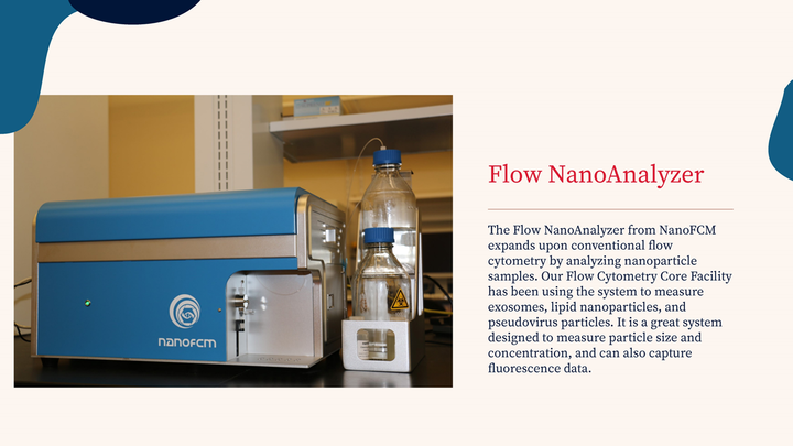 Flow Nanoanalyzer Equipment in Flow Cytometry Core 